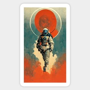 Red moon Sticker